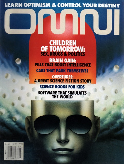 Omni September 1992 magazine back issue Omni magizine back copy 