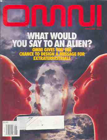 Omni January 1995 magazine back issue Omni magizine back copy 