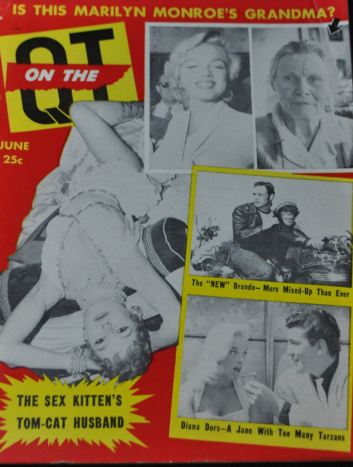 On the Q.T. June 1958 magazine back issue On the Q.T. magizine back copy 
