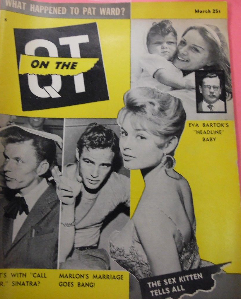 On the Q.T. March 1959 magazine back issue On the Q.T. magizine back copy 