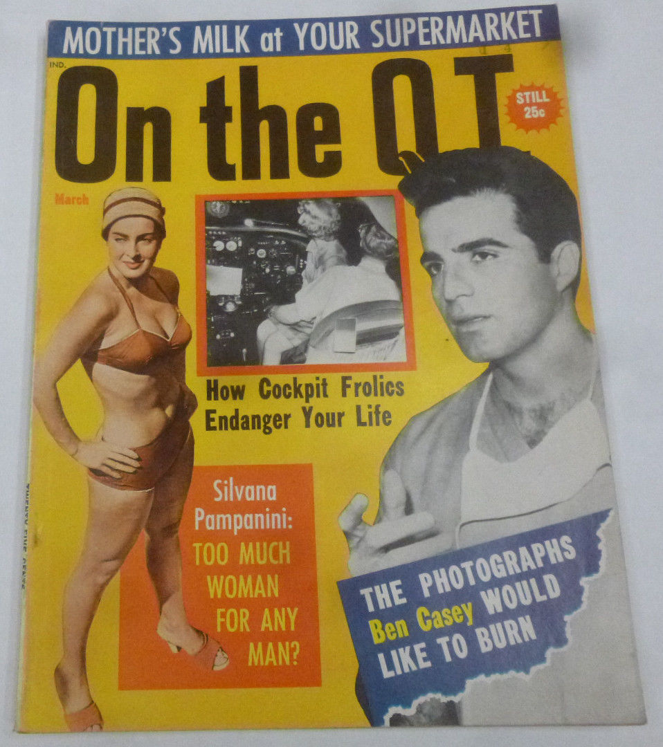 On the Q.T. March 1963 magazine back issue On the Q.T. magizine back copy 