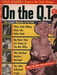 Anita Ekberg magazine cover appearance On the Q.T. May 1961