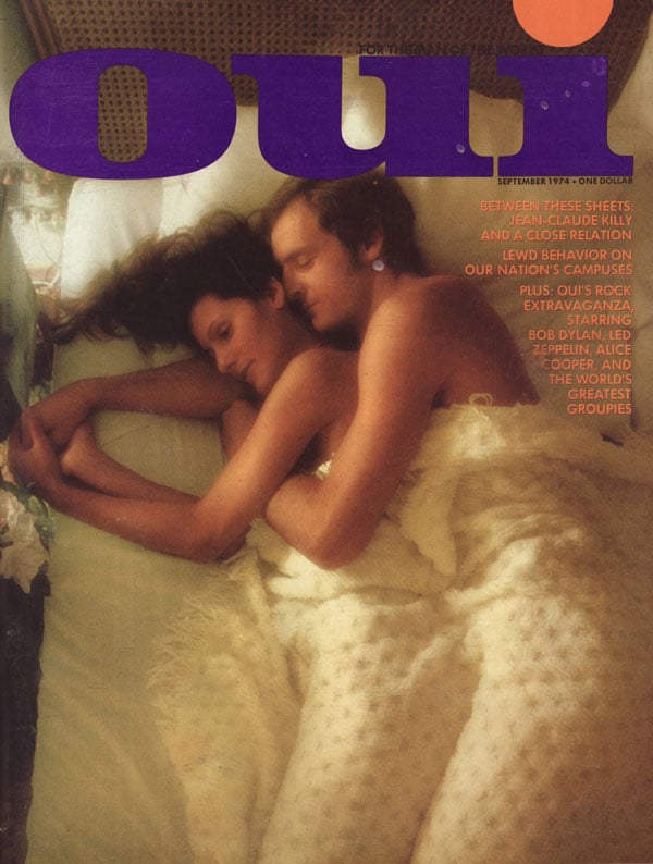 Oui September 1974 magazine back issue Oui magizine back copy oui magazine back issues 1974 hot 70s porn classic ladies nude topless crotch shots couples sex horn