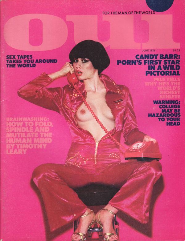 Oui June 1976 magazine back issue Oui magizine back copy oui magazine for the man of the world playboy spinoff mag erotic xxx pornography used magizine backi