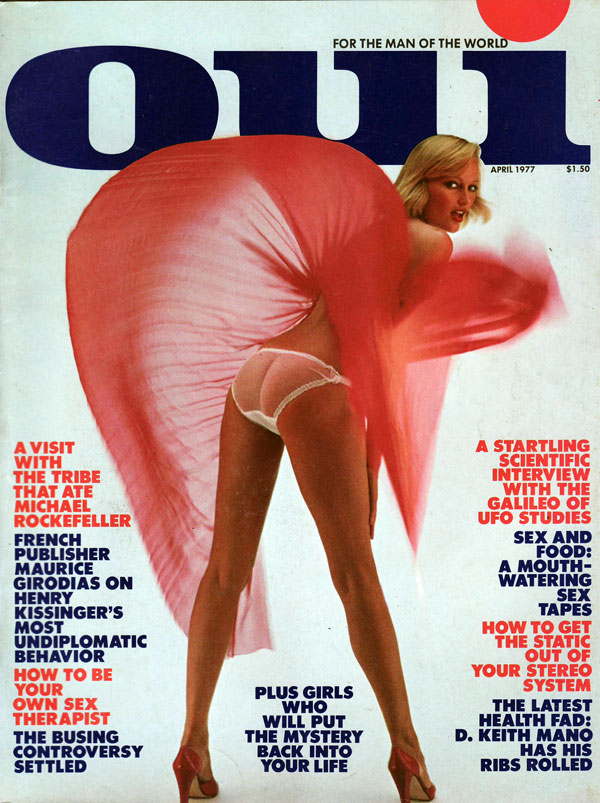 Oui April 1977 magazine back issue Oui magizine back copy oui archives, magazine back issues, sexy nude girls, new magazine from playboy, xxx photos, awesome 
