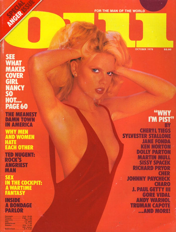 Oui October 1978 magazine back issue Oui magizine back copy pist anger issue ouimagazine volume 7 issue 10 from 1978 hugh hefners spin-off magazine why are the