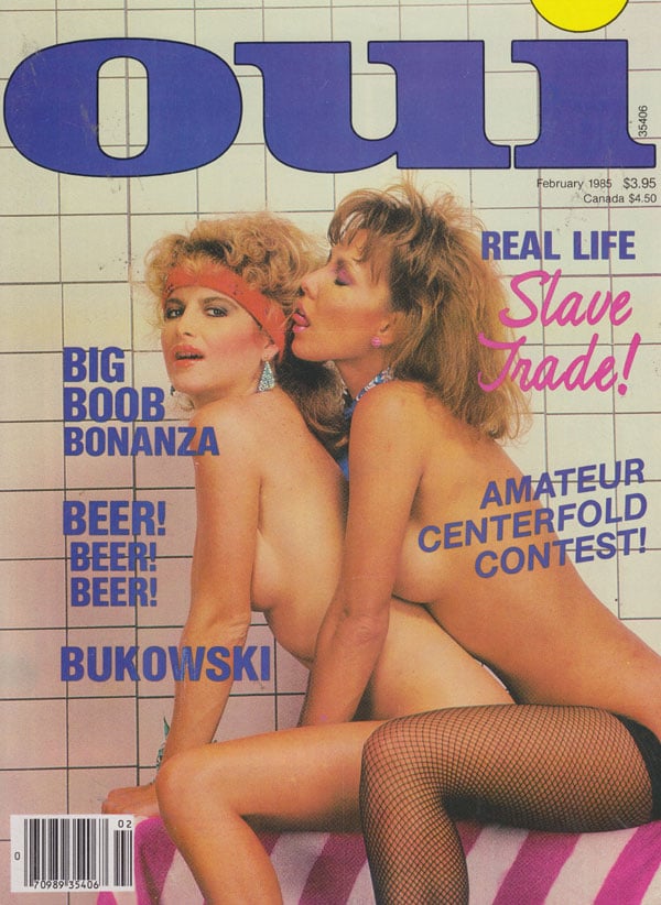 Oui February 1985 magazine back issue Oui magizine back copy oui magazine 1985 back issues hot lesbians xxx explicit sex shots big boob amateur contests huge tit