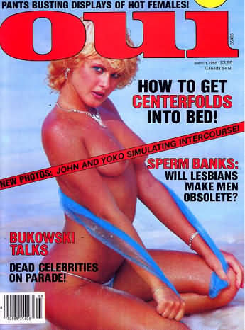 Oui March 1985 magazine back issue Oui magizine back copy 