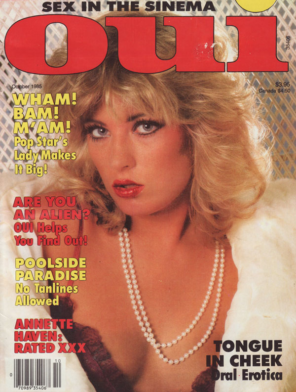 Oui October 1985 magazine back issue Oui magizine back copy oui magazine late 90s back issues hot explicit nude women erotic poses flexible ladies sex shots hor