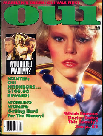 Oui December 1985 magazine back issue Oui magizine back copy 