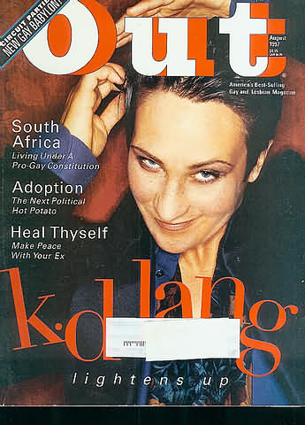 Out August 1997 magazine back issue Out magizine back copy Out August 1997 American LGBTQ news, fashion, entertainment, and lifestyle magazine back issue Published by LPI Media. South Africa Living Under A Pro-Gay Constitution.