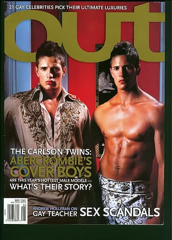 Out May 2001 magazine back issue Out magizine back copy Out May 2001 American LGBTQ news, fashion, entertainment, and lifestyle magazine back issue Published by LPI Media. 21 Gay Celebrities Pick Their Ultimate Luxuries.