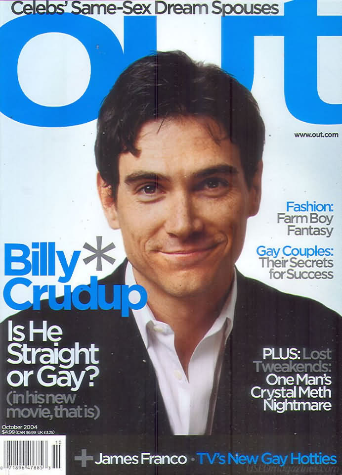 Out October 2004 magazine back issue Out magizine back copy Out October 2004 American LGBTQ news, fashion, entertainment, and lifestyle magazine back issue Published by LPI Media. Celebs' Same-Sex Dream Spouses.