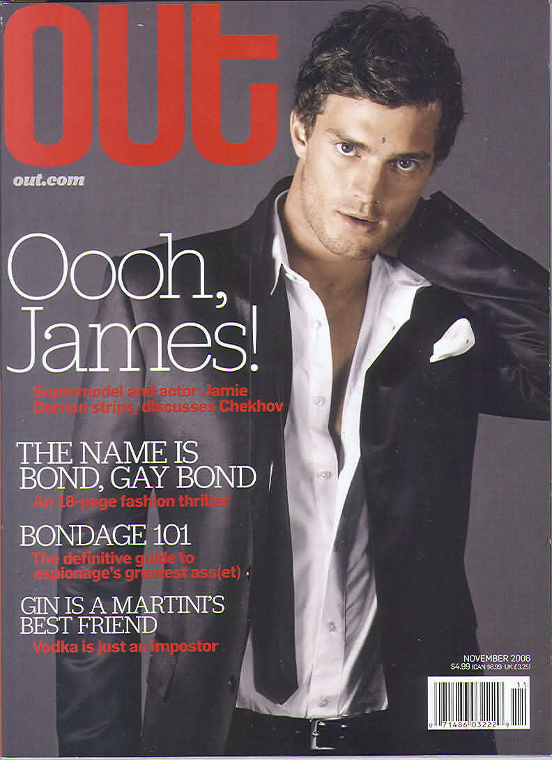 Out November 2006 magazine back issue Out magizine back copy Out November 2006 American LGBTQ news, fashion, entertainment, and lifestyle magazine back issue Published by LPI Media. Oooh, James! Supermodel And Actor Jamie Doman Strips, Discusses Checkhoy.