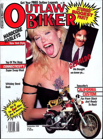 Outlaw Biker September 1989 magazine back issue Outlaw Biker magizine back copy Outlaw Biker September 1989 Magazine Back Issue for Bike Riding Rebels and Members of Outlaw Motorcycle Clubs. Get Your Free Outlaw Legends.