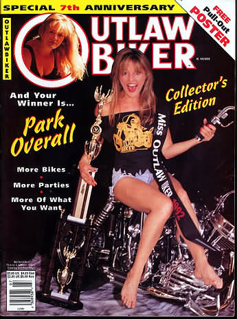 Outlaw Biker June 1992 magazine back issue Outlaw Biker magizine back copy Outlaw Biker June 1992 Magazine Back Issue for Bike Riding Rebels and Members of Outlaw Motorcycle Clubs. Special 7th Anniversary.