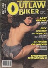 Outlaw Biker August 1985 Magazine Back Copies Magizines Mags