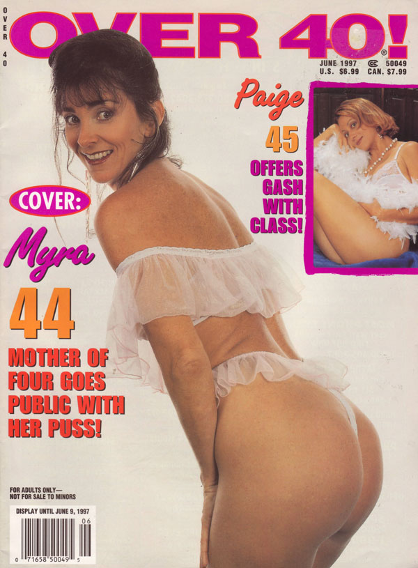 Over 40 June 1997 magazine back issue Over 40 magizine back copy over 40! back issues hot sexy mature porn magazine 90s pornography hot horny older women milfs nood