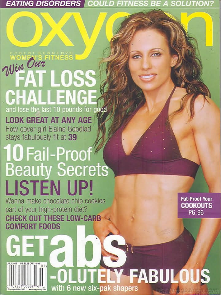 Oxygen July 2003 magazine back issue Oxygen magizine back copy 