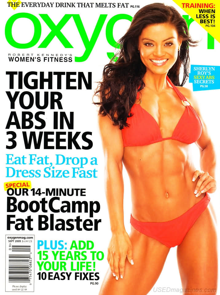 Oxygen September 2009 magazine back issue Oxygen magizine back copy 