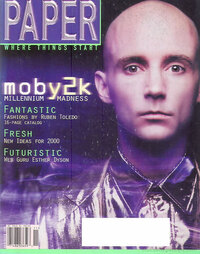 Moby magazine cover appearance Paper November 1999