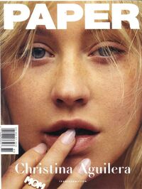 Christina Aguilera magazine cover appearance Paper Spring 2018