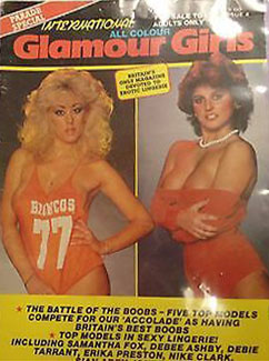 Parade Glamour Girls # 4 magazine back issue Parade Glamour Girls magizine back copy 