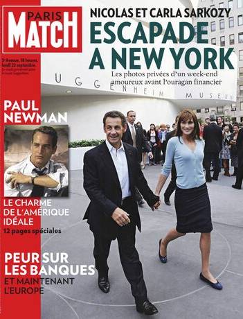 Paris Match October 2, 2008, , Nicolas Et Carla Sarkozy Magazine,