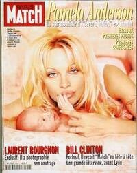 Pamela Anderson magazine cover appearance Paris Match July 4, 1996