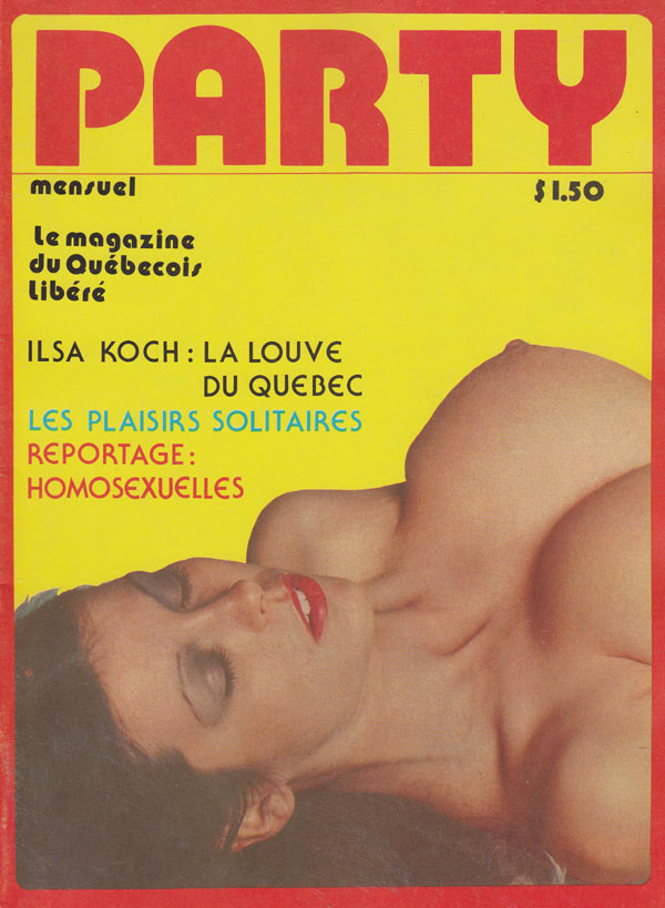 Party Avril 1978 magazine back issue Party magizine back copy party mensuel revue francaise porno quebecois xxx photos isla koch le plaisirs solitaires homosexuel