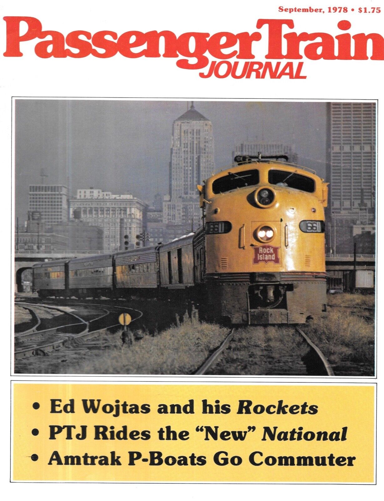 Passenger Train Journal September 1978 Passenger Train Journal S