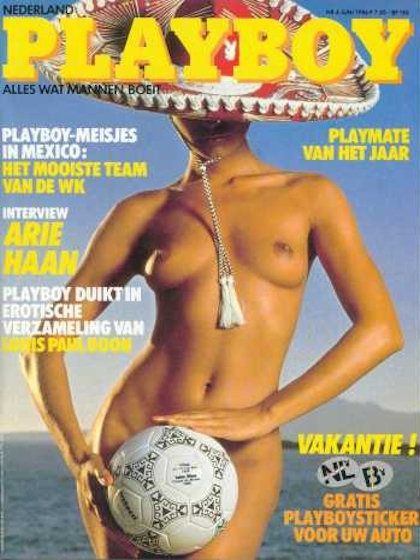 Playboy (Netherlands) June 1986 magazine back issue Playboy (Netherlands) magizine back copy Playboy (Netherlands) magazine June 1986 cover image, with Luiza Brunet on the cover of the magazine