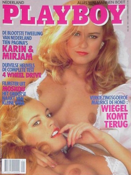 Playboy (Netherlands) September 1989 magazine back issue Playboy (Netherlands) magizine back copy Playboy (Netherlands) magazine September 1989 cover image, with Karin van Breeschooten, Mirjam van B