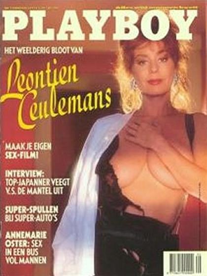 Playboy (Netherlands) February 1991 magazine back issue Playboy (Netherlands) magizine back copy Playboy (Netherlands) magazine February 1991 cover image, with Leontien Ceulemans on the cover of th