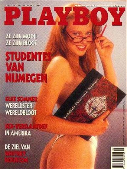 Playboy (Netherlands) October 1991 magazine back issue Playboy (Netherlands) magizine back copy Playboy (Netherlands) magazine October 1991 cover image, with Unknown on the cover of the magazine