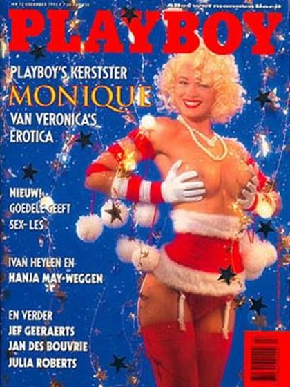 Playboy (Netherlands) December 1991 magazine back issue Playboy (Netherlands) magizine back copy Playboy (Netherlands) magazine December 1991 cover image, with Monique Sluyter on the cover of the m