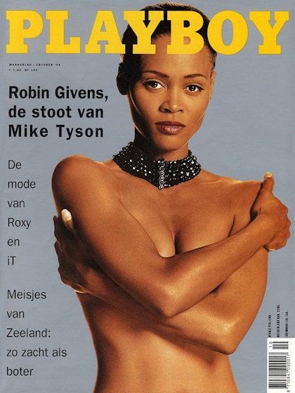 Playboy (Netherlands) October 1994 magazine back issue Playboy (Netherlands) magizine back copy Playboy (Netherlands) magazine October 1994 cover image, with Robin Givens on the cover of the magaz