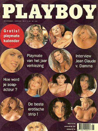 Playboy (Netherlands) January 1995 magazine back issue Playboy (Netherlands) magizine back copy Playboy (Netherlands) magazine January 1995 cover image, with Anna-Marie Goddard, Yvonne Sluyter, Ne