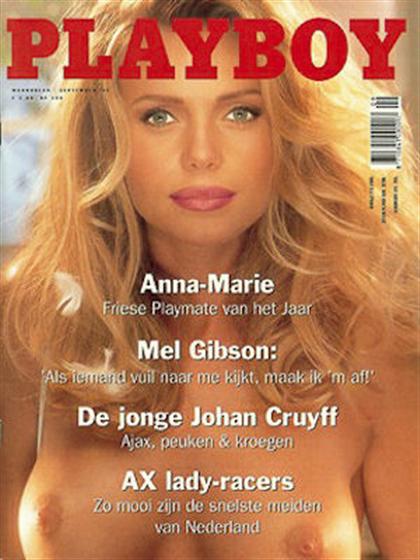 Playboy (Netherlands) September 1995 magazine back issue Playboy (Netherlands) magizine back copy Playboy (Netherlands) magazine September 1995 cover image, with Anna-Marie Goddard on the cover of t