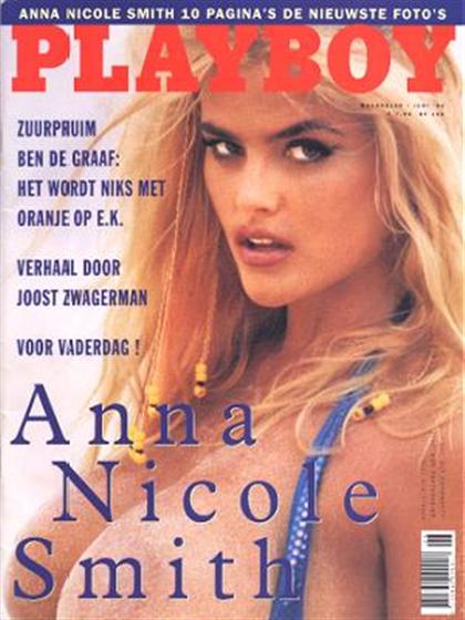 Playboy (Netherlands) June 1996 magazine back issue Playboy (Netherlands) magizine back copy Playboy (Netherlands) magazine June 1996 cover image, with Anna Nicole Smith (Vickie Smith) (Vickie 