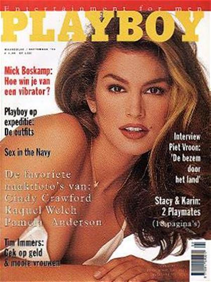 Playboy (Netherlands) September 1996 magazine back issue Playboy (Netherlands) magizine back copy Playboy (Netherlands) magazine September 1996 cover image, with Cindy Crawford on the cover of the m