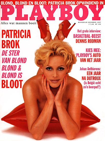 Playboy (Netherlands) November 1997 magazine back issue Playboy (Netherlands) magizine back copy Playboy (Netherlands) magazine November 1997 cover image, with Patricia Brok on the cover of the mag
