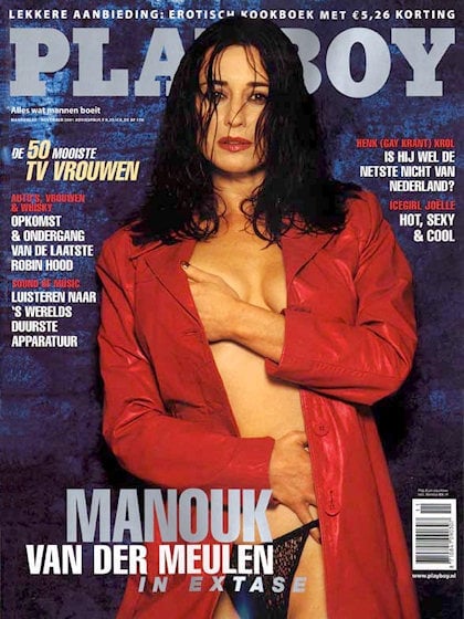 Playboy (Netherlands) November 2001 magazine back issue Playboy (Netherlands) magizine back copy Playboy (Netherlands) magazine November 2001 cover image, with Manouk van der Meulen on the cover of