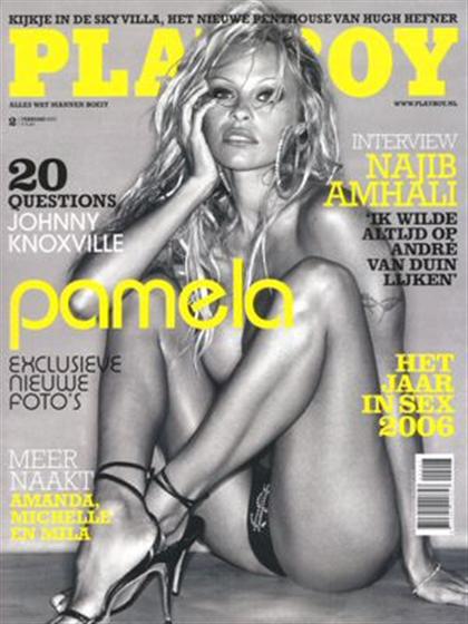 Playboy (Netherlands) February 2007 magazine back issue Playboy (Netherlands) magizine back copy Playboy (Netherlands) magazine February 2007 cover image, with Pamela Anderson on the cover of the m