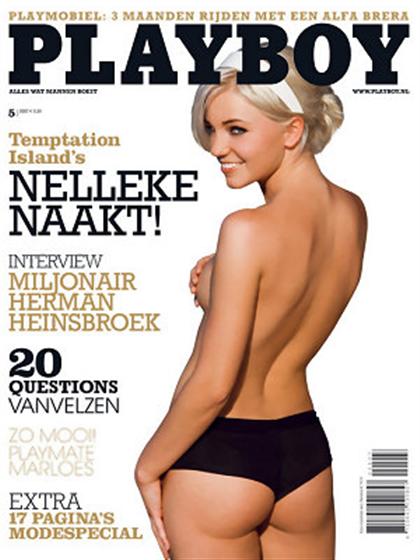 Playboy (Netherlands) May 2007 magazine back issue Playboy (Netherlands) magizine back copy Playboy (Netherlands) magazine May 2007 cover image, with Nelleke Jansen on the cover of the magazin