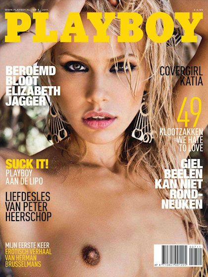 Playboy (Netherlands) July 2011 magazine back issue Playboy (Netherlands) magizine back copy Playboy (Netherlands) magazine July 2011 cover image, with Katia Dede on the cover of the magazine