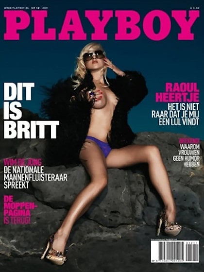 Playboy (Netherlands) December 2011 magazine back issue Playboy (Netherlands) magizine back copy Playboy (Netherlands) magazine December 2011 cover image, with Britt Dekker on the cover of the maga
