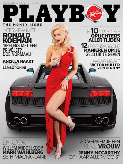 Playboy (Netherlands) October 2012 magazine back issue Playboy (Netherlands) magizine back copy Playboy (Netherlands) magazine October 2012 cover image, with Lotte DanceaLot (Lotte Jelgersma) on t