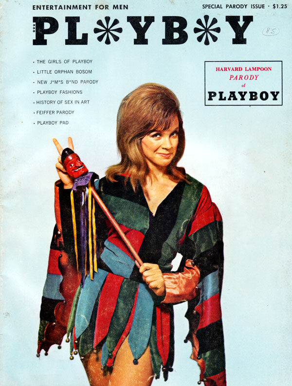 Playboy's Harvard Lampoon Parody (1966) magazine back issue Playboy Newsstand Special magizine back copy playboy newsstand specials, back issues 1966, harvard lampoon parody, collectors edition, funny cart