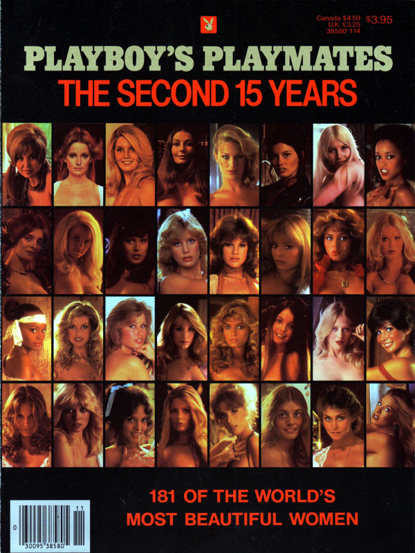Playboy's Playmates, The Second 15 Years magazine back issue Playboy Newsstand Special magizine back copy playboy's playmates special enws stand back issues 1984, 15 years of playmates, 181 most beautiful g